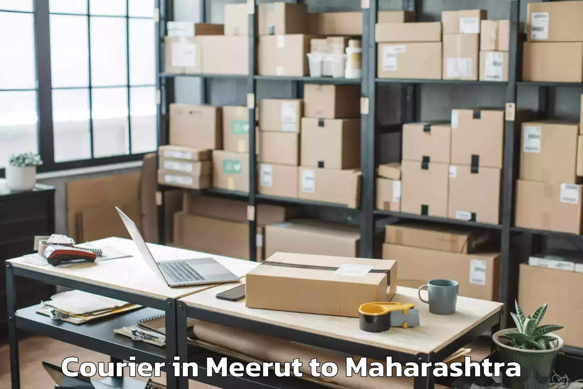 Leading Meerut to Mandrup Courier Provider